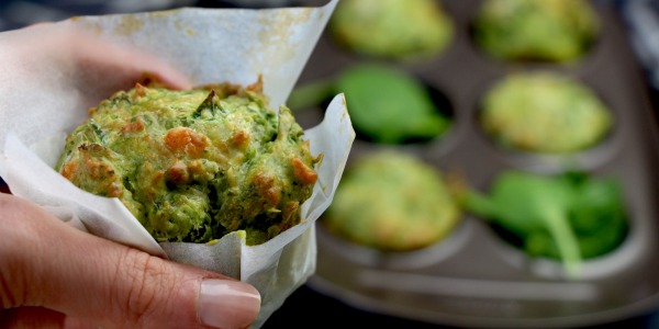 Muffins salés aux épinards et fromage de chèvre
